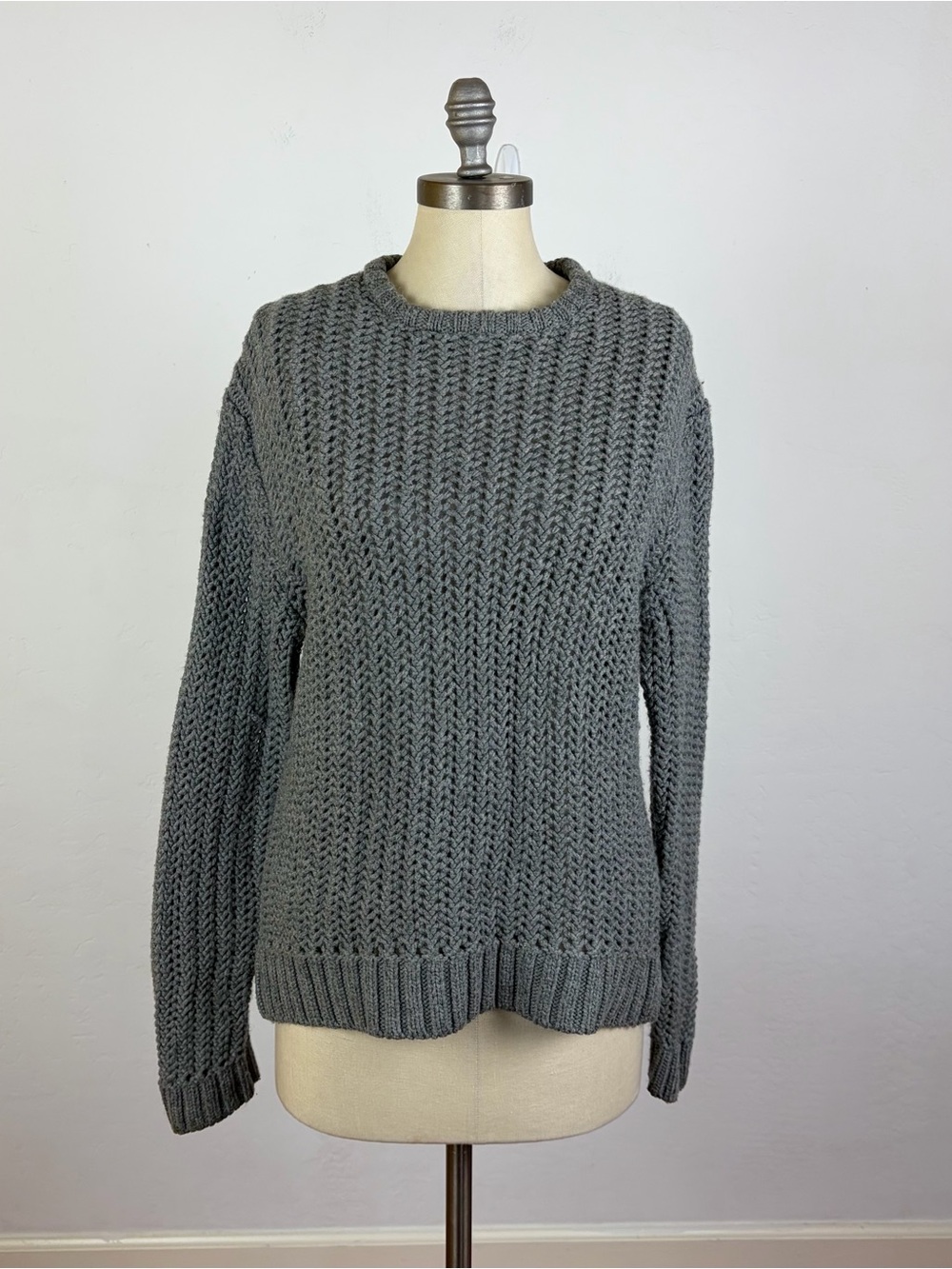 Marc By Marc Jacob Grey Cable Knit Sweater